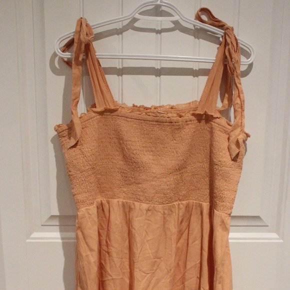 2/$30 🏷 Aerie Peach Sundress Size XL - Picture 2 of 5